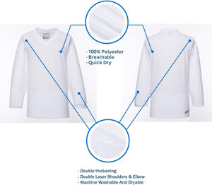 Venta al por mayor de camisetas de hockey sobre hielo OEM EQUIPO PROFESIONAL UNIFORME sublimado de secado rápido de poliéster personalizado ropa de equipo tela duradera - Product Image 5