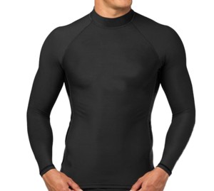 Camisa de compresión de LICRA de nailon personalizada de alta calidad 2025 para hombre, entrenamiento masculino, manga larga, Fitness Rash Guard Amano Sports - Product Image 1