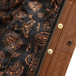 Gilet en cuir de motard Super-Rider de qualité supérieure pour hommes, nouveau prix de gros - Product Image 5