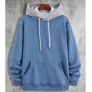 Sudaderas con Capucha de Felpa Gruesa para Hombre, de Alta Calidad, con Capucha, Frente Liso, Diseño Personalizado, Patrón Sólido, Invierno, 100% Algodón - Product Image 3