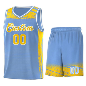 Vente en gros uniforme de basket-ball en polyester Bsci confortable et respirant vêtements de sport d'entraînement d'équipe imprimés nouveau modèle - Product Image 6