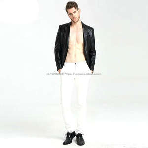 Pantalon en cuir véritable pour homme, pantalon en cuir original avec fermeture éclair, pantalon en cuir de vache - Product Image 6