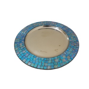 Dîner Table Dessert Serveur Plat Vaisselle Décoration Plat Salver Plateau De Nourriture Conception Promotionnelle Assiette De Chargeur En Métal De Mariage - Product Image 4