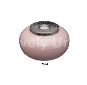 Urnas de cremación ligeras de té de latón blanco para cenizas femeninas y masculinas con urna cruzada - Product Image 5