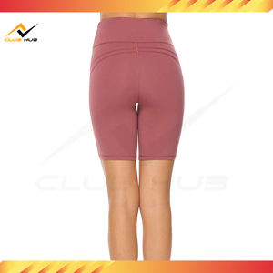 Shorts de plage d'été skinny pour femmes, taille haute, cordon de serrage, longueur genou, écologiques, respirants, anti-rides, en spandex/polyester - Product Image 4