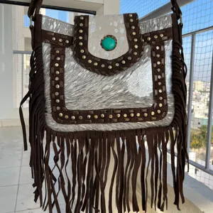 Buy ETHNIC TASSEL PURSE Native American Fringe Leather Bag Online in India  