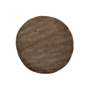 พรมวิสโคสทอมือลายสามมิติสีเบจและสีน้ำตาลสำหรับห้องนั่งเล่นที่บ้าน ลายแบบนามธรรม ขนปุยสูง รุ่น TPV-1275 - Product Image 1