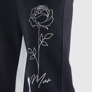 Pantalons de survêtement évasés pour hommes avec logo patchwork personnalisé, vêtements décontractés de haute qualité, pantalons de survêtement pour hommes en prix de gros - Product Image 3