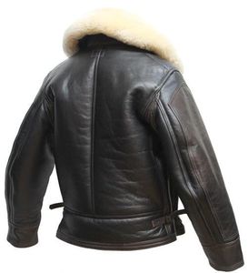 Chaqueta Bomber de Cuero para Mujer, Moda Otoñal, con Exterior de Lana, Transpirable y Acabada - Product Image 6