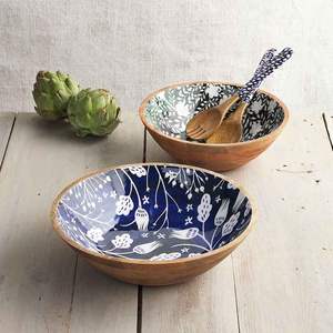 Tazón de Madera para Frutas y Aperitivos con Revestimiento de Esmalte para Comedor, Cocina, Tazón para Servir, Ensaladera, Tazón para Arroz para Restaurante - Product Image 5