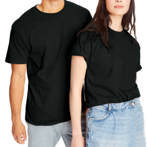 Camisetas Personalizables de Algodón 100% para Hombre, Corte Regular, Secado Rápido, Ropa Deportiva, Cuello Redondo, Manga Corta, con Bolsillo - Product Image 3