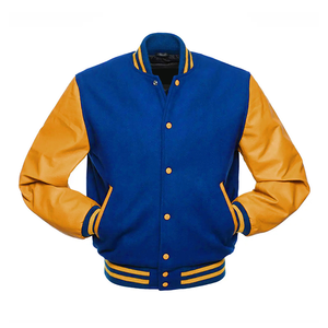 Veste universitaire en laine de qualité supérieure avec manches en cuir, veste universitaire personnalisée en gros, veste universitaire élégante pour femmes - Product Image 2