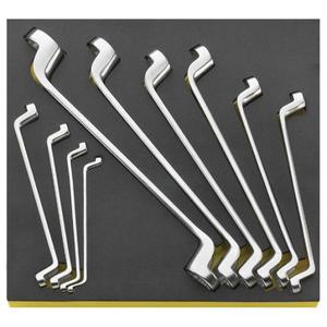 ประแจแหวนสองด้าน Stahlwille ชุด 10 ชิ้น ขนาด 6x7-30x32 มม. พร้อม TCS Inlay เพื่อการจับที่ง่ายดาย - Product Image 1