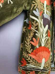Best Selling Custom Bohemian Suzani Embroidered Jacket for Women Traditional Handmade Uzbek <b>Coat</b> Available at Attractive Price - Product Image 2