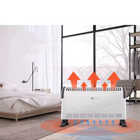 Chauffage d'appoint électrique instantané portable à brancher, radiateur convecteur pour l'hiver 750W/1250W/2000W
