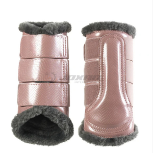 Bottes de brossage pour chevaux de qualité supérieure avec rembourrage supplémentaire pour l'absorption des chocs et la protection complète des tendons et des fetlocks - Product Image 4