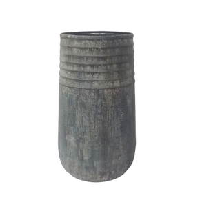 Pot de fleur en fer de forme ronde pour la maison balcon et jardin Pot de fleur jardin Patio intérieur extérieur fait à la main en vrac produit - Product Image 1