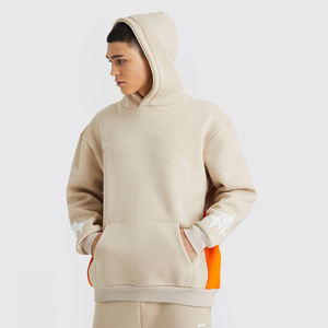 Últimos conjuntos de Jogger de colores lisos Unisex personalizados 100% tela pesada Sudadera con capucha de gran tamaño y chándales con cintura con cordón - Product Image 3