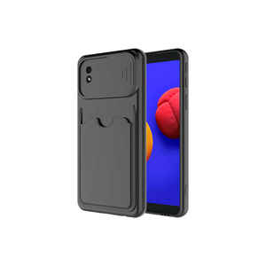 Coque en silicone antichoc de luxe Netzy pour Samsung Galaxy A01 Core - Porte-cartes et protection arrière - Product Image 1