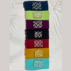 Dernier concepteur traditionnel exclusif Saree Heavy Georgette Fabric Superbe détail de fantaisie pour les vêtements ethniques de mariée indiens pakistanais - Product Image 1