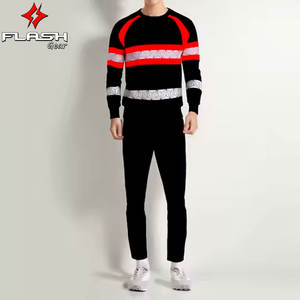 Jersey de bloque de color de alta visibilidad, Camisa de algodón de seguridad, suéter de cuello redondo, manga larga reflectante, ropa de trabajo de alta visibilidad, sudadera - Product Image 6