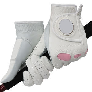 % Guantes de golf de cuero genuino de alta calidad Hombres Logotipo personalizado Impresión Cabretta Cuero Color personalizado y tamaño Manos - Product Image 4