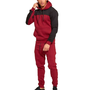 Lightweight Fleece Oversized Winter Tracksuit for Men Hooded Drawstring Closure Plus Size Straight <b>Leg</b> Sweatsuits Hoodie Set - Product Image 2