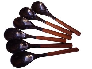 Couverts en corne de buffle naturelle et écologique, ensemble de cuillères, forme décente pour café, thé, ustensiles de cuisine, vaisselle, cuillères en corne - Product Image 6