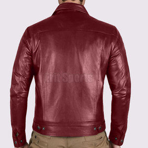 Fashion Forward Design <b>Leather</b> <b>Jacket</b> with Stand Collar Breathable & Eco-Friendly for Outdoor Adventures Casual Use <b>Men</b> Winter - Product Image 2