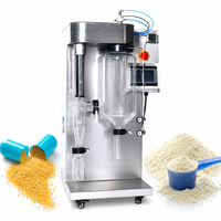 Équipement de séchage par pulvérisation compact en acier inoxydable de 2 L, contrôle PLC, utilisation facile pour la production de poudre de fruits et légumes