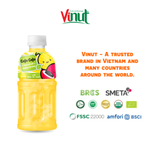 Jugo de cóctel con Nata De Coco Cojo 320ml de fábrica de Vietnam ODM Servicio OEM Diseño gratuito Muestreo gratuito - Product Image 5