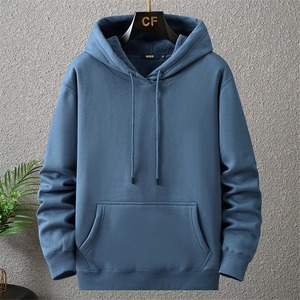 Couleur unie sweats à capuche hommes 12XL 10XL grande taille sweats à capuche automne hiver épais polaire à capuche mâle grande taille 12XL pull à capuche noir - Product Image 6