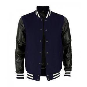 Veste universitaire en laine lourde avec manches en cuir Vestes Letterman de l'équipe universitaire personnalisées pour la vente en gros - Product Image 3