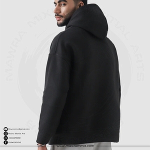 Vente en gros de sweats à capuche d'hiver personnalisés, broderie vieillie, tissu molletonné 100% coton épais, écologique, séchage rapide, unisexe - Product Image 4