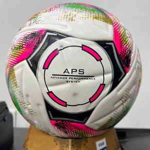 Ballon de football taille 5 en cuir PU thermocollé, cousu à la machine, durable, haute qualité, pour entraînement en extérieur - Product Image 1