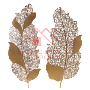 2025 Meilleure vente Home Decor Accessorize Handmade Iron Leaf Wall Art Decor Best-seller - Product Image 1