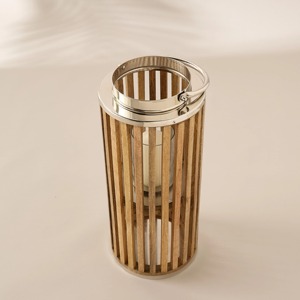 Linterna grave de aluminio con motivo de hojas Colores personalizados Decoración interior y exterior para el hogar y el jardín Diseño clásico relámpago - Product Image 2