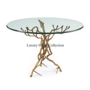 โต๊ะกาแฟทำจากไม้รูปทรงแปลกสำหรับบ้านและโรงแรมทำจากโลหะเคลือบผงสีดำหรูหรา - Product Image 5