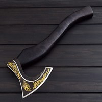 Hache de survie Viking en acier à haute teneur en carbone de qualité industrielle OEM, faite à la main en bois, bord ultra-affûté, personnalisable pour le camping et la chasse, garantie 3 ans