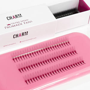 CharmLash Fournitures pour cils en gros, cils pré-faits, extensions de cils volume russe, fibre PBT coréenne, volume sans effort, sans couture - Product Image 1