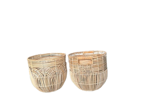 Recién llegado, cesta de flores ecológica, cesta de jacinto de agua Natural superventas hecha en Vietnam para almacenamiento en el hogar - Product Image 5