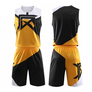 Ensemble de maillots de basket-ball réversibles pour hommes, kits de sport personnalisés à séchage rapide, uniforme imprimé par sublimation, respirant, grande taille - Product Image 3