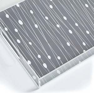 Plateau de nourriture en acrylique de conception moderne, grand et durable, idéal pour servir des desserts dans la cuisine, le restaurant et l'hôtel au meilleur prix - Product Image 4