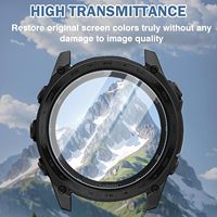 Protecteur d'écran trempé 9H anti-rayures pour Garmin Fenix 8 7 43mm 47mm 51mm Forerunner avec cadre d'installation à alignement automatique