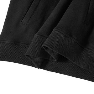 Unisex de alta calidad 100% algodón media cremallera Sudadera con capucha hombres completo Rhinestone peso pesado 3D en relieve impresión Digital de gran tamaño invierno - Product Image 3