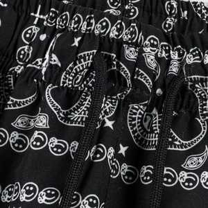 Pantalones cortos informales con cordón para niño, pantalones cortos de malla transpirable de secado rápido, cintura media, pantalones cortos elásticos teñidos lisos - Product Image 6