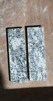 Plaques de manche de couteau en pierre polie écologique de haute qualité, lignes noires dorées, style amour, artisanat de perles naturelles, plaque de Noël