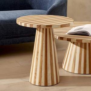 Modern Bone Inlay Coffee <b>Table</b> with Detailed Hand Inlay <b>Work</b> Premium Home Décor - Product Image 4