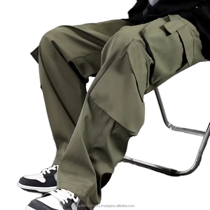 กางเกงวอร์มผ้าฝ้ายสำหรับผู้ชายกางเกงลำลองสำหรับผู้ชายกางเกงแนวสตรีทระบายอากาศได้ดีเป็นมิตรกับสิ่งแวดล้อมโลโก้100% แบบกำหนดเอง - Product Image 2