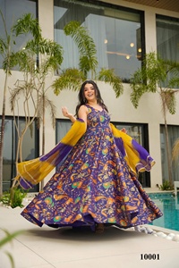 ชุดเดรสผ้าไหมพิมพ์ลายดิจิตอลชุดกระโปรงผ้าไหมหรูหราพิเศษดีไซน์ใหม่ที่น่าสนใจเป็นครั้งคราว - Product Image 3